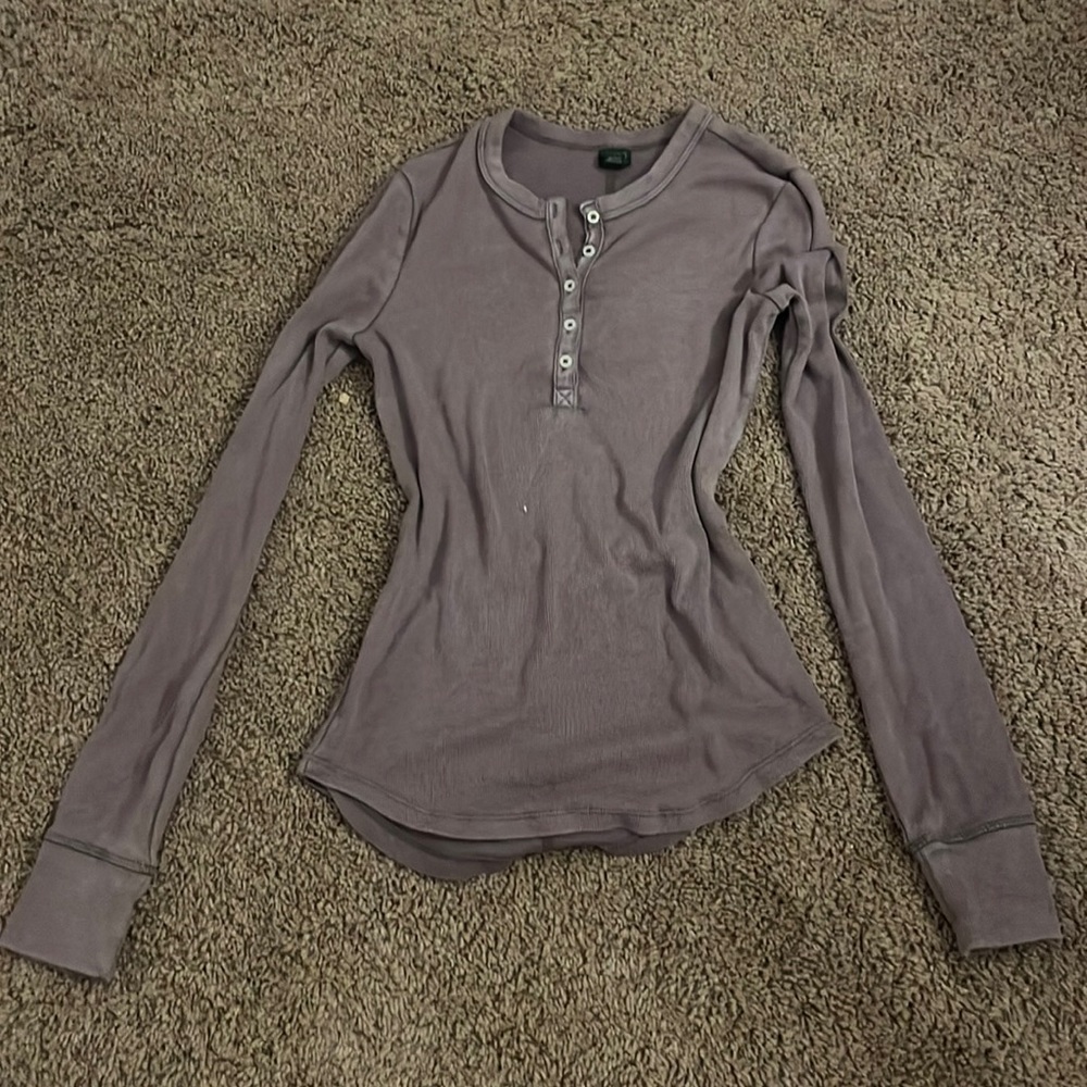 Wild fable shirt button up purple half